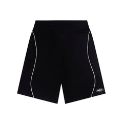 CORTEIZ Shorts Black Loose Fit Sporty Piping Track Shorts – Streetwear Edition