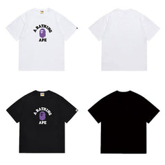 Bathing Shark print T Shirts High-quality 100% cotton streetwear