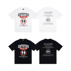 CORTEIZ T-shirt Y2K Gentrifiers Wanted Target Crosshair Back Newspaper Graphic Oversized Tee