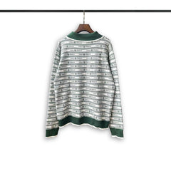Casablanca knit sweater Preppy Stripe Pattern Knit Blouse