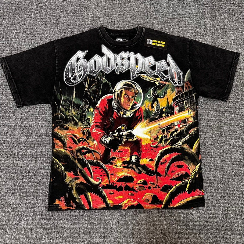 Godspeed T Shirts 100% pure cotton 260g fabric Streetwear fashion