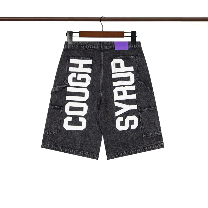 COUGH SYRUP Denim shorts Washable