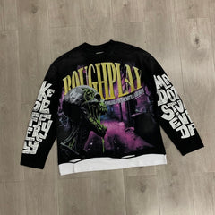 Roughplay Long sleeved shirt RoughPlay Slime High-Quality DTF (Direct-to-Film) Rhinestone Transfer