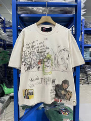 Paly Hollywood T Shirts Heavyweight high-quality pure cotton streetwear