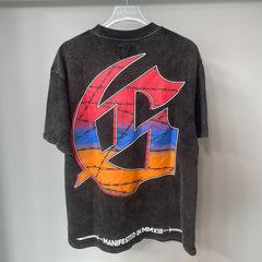Godspeed T Shirts Skeleton Skateboard Street Vintage Graphic