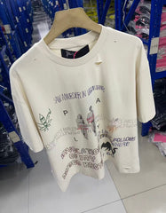Paly Hollywood T Shirts Heavyweight high-quality pure cotton streetwear