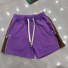Godspeed Shorts Lightning Panel Color Block Terry Sweat Shorts