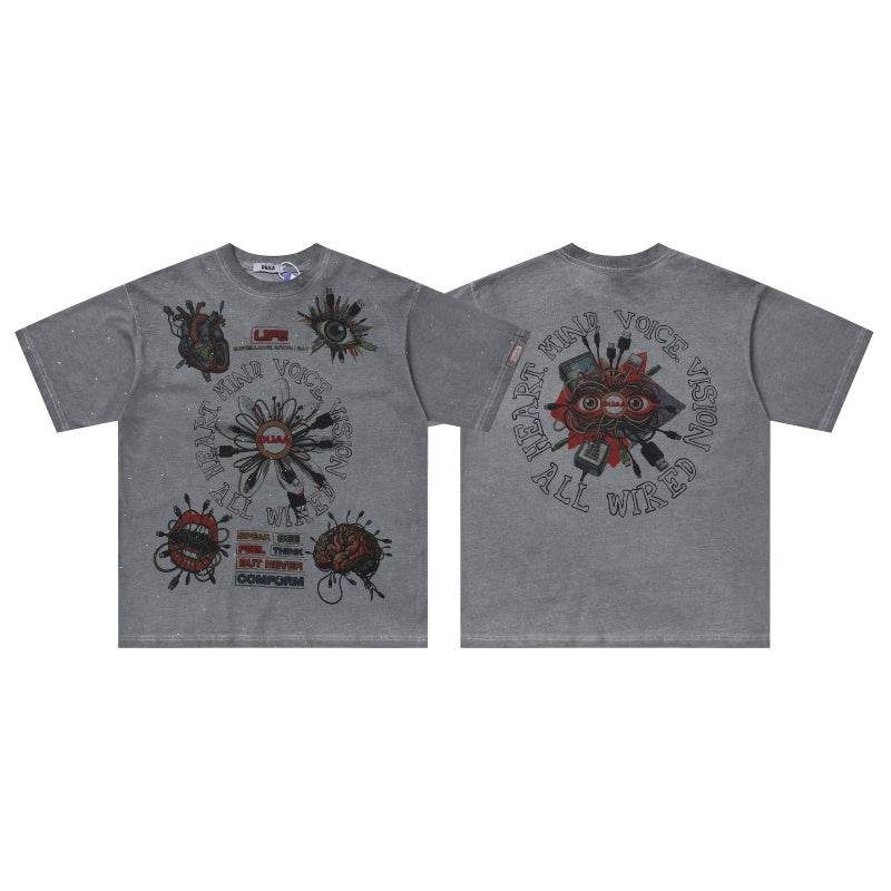 DUAA T Shirts High-quality pure cotton trendy unisex heavyweight
