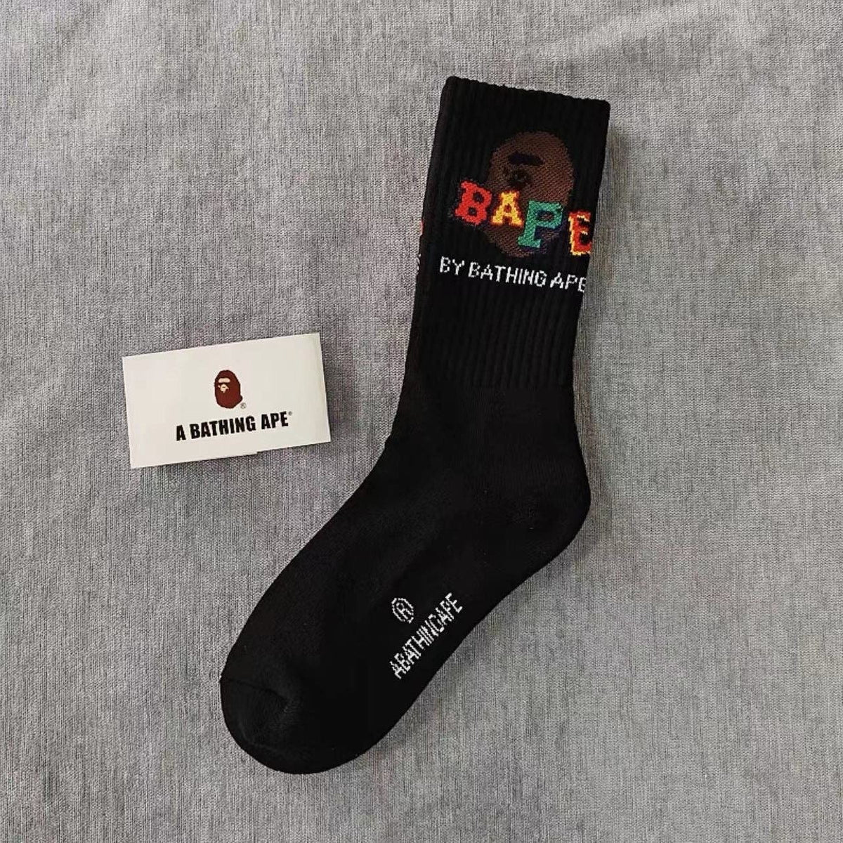 Bathing Shark print Socks ape head socks men and women medium tube towel bottom outdoor actual combat elite training sports basketball socks