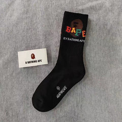 Bathing Shark print Socks ape head socks men and women medium tube towel bottom outdoor actual combat elite training sports basketball socks