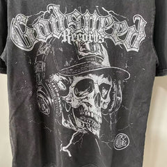 Godspeed T Shirts Western Skeleton Hat Grunge Art