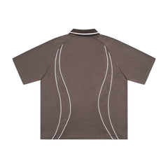 CORTEIZ Polo shirt Vintage Loose Fit Sporty Piping Polo – Streetwear Edition