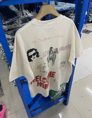 Paly Hollywood T Shirts Heavyweight high-quality pure cotton streetwear