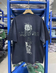 Paly Hollywood T Shirts Heavyweight high-quality pure cotton streetwear