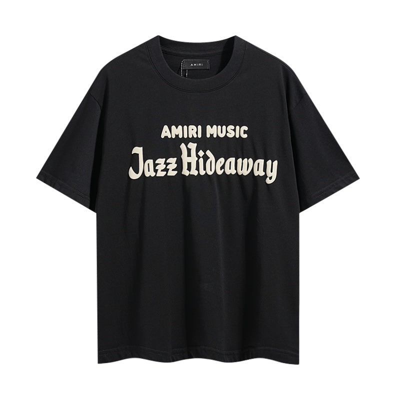 Amiri T Shirts Washed Series Foam-effect font