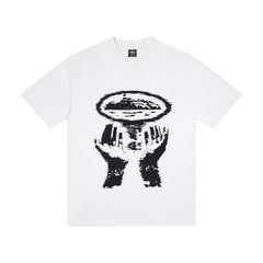 CORTEIZ T-shirt Y2K Heavyweight Hands Print Oversized Streetwear T-Shirt