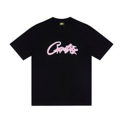 CORTEIZ T-shirt Y2K Heavyweight Neon Outline Script Printed Oversized Streetwear T-Shirt