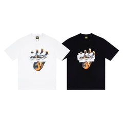 CORTEIZ T-shirt Y2K Heavyweight Razor Blade Alcatraz Print Oversized Streetwear T-Shirt