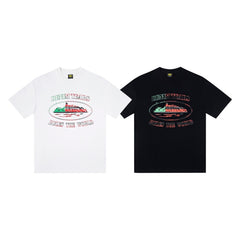 CORTEIZ T-shirt Y2K Heavyweight Oval Graphic Oversized Streetwear T-Shirt