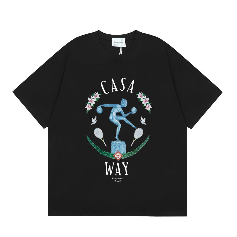 Casablanca T SHIRTS High-quality pure cotton streetwear