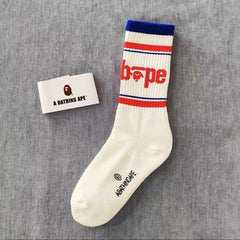 Bathing Shark print Socks ape head socks men and women medium tube towel bottom outdoor actual combat elite training sports basketball socks