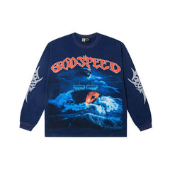 Godspeed Long sleeved shirts High-quality trendy pure cotton spring and autumn