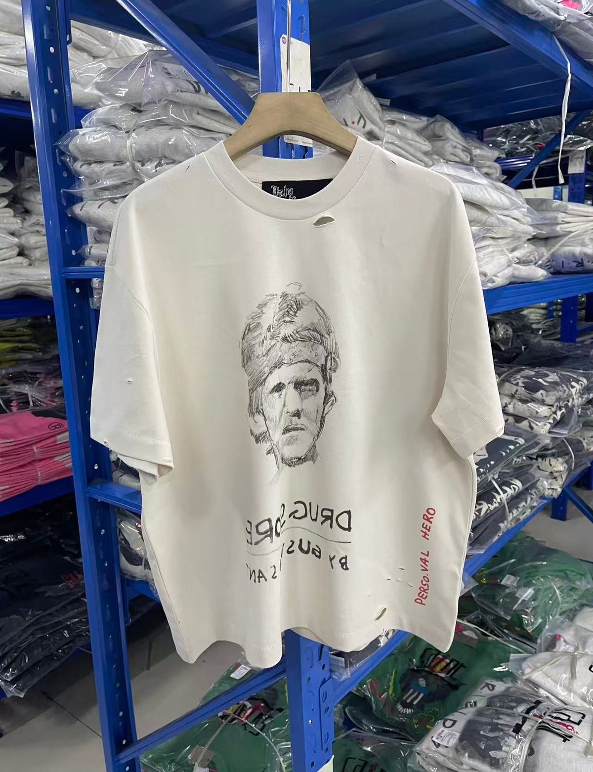 Paly Hollywood T Shirts Heavyweight high-quality pure cotton streetwear