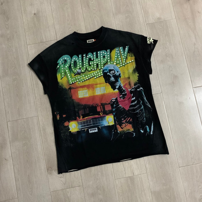 Roughplay T Shirts High-quality pure cotton fashion street style clothing
