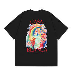 Casablanca T SHIRTS High-quality pure cotton streetwear