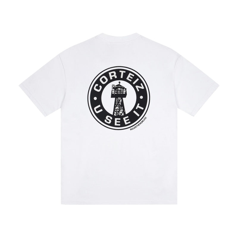 CORTEIZ T-shirt Y2K Heavyweight Round Graphic Oversized Streetwear T-Shirt