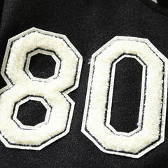 American-style baseball jacket Leather Sleeve S-Logo Graphic Oversized Embroidered Thickened Baseball Jacket ¨C Embracing the Vibe Aesthetic