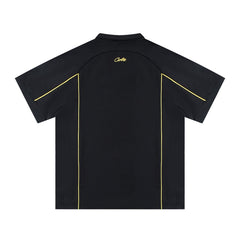 CORTEIZ T-shirt Blokecore Piping Trim Polo Rugby Shirt