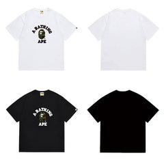 Bathing Shark print T Shirts High-quality 100% cotton streetwear