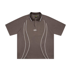 CORTEIZ Polo shirt Vintage Loose Fit Sporty Piping Polo – Streetwear Edition
