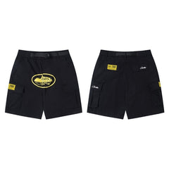 CORTEIZ Shorts Y2K Streetwear Graphic Multi-Pocket Cargo Shorts – Belted Edition