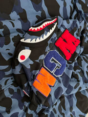 Bathing hoodie Shark print Clearance sale at rock-bottom price 3XL, Chest 120cm, Length 71cm