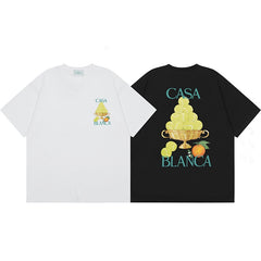 Casablanca T SHIRTS High-quality pure cotton streetwear