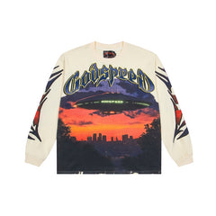 Godspeed Long sleeved shirts High-quality trendy pure cotton spring and autumn