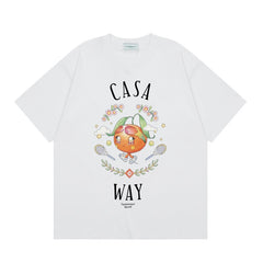 Casablanca T SHIRTS High-quality pure cotton streetwear