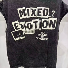 MIXED EMOTION T SHIRTS Tank top High-quality streetwear made from 260g pure cotton