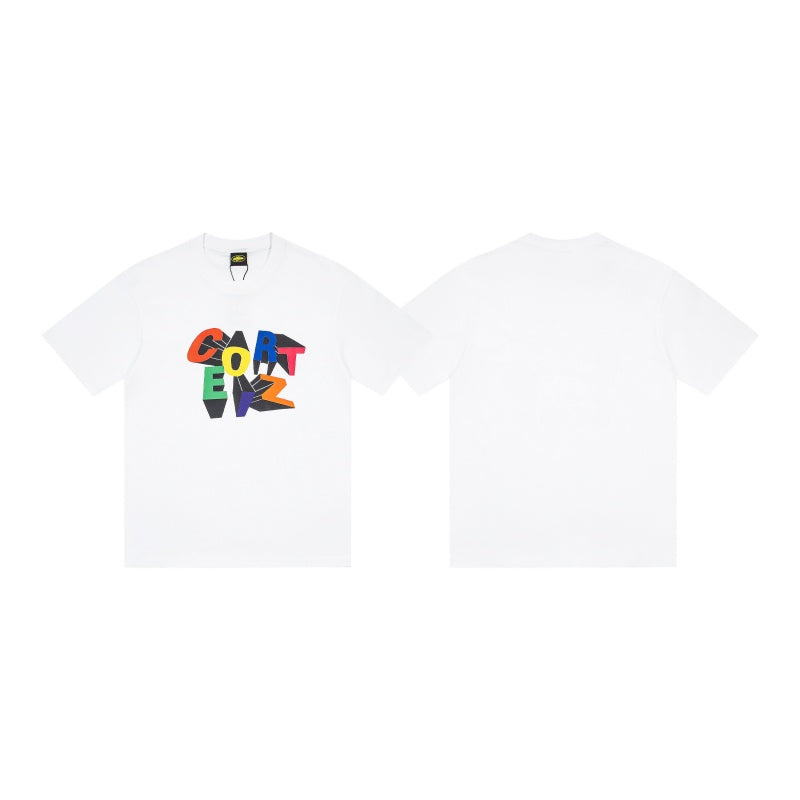 CORTEIZ T-shirt Y2K Heavyweight 3D Letter Printed Oversized Streetwear T-Shirt