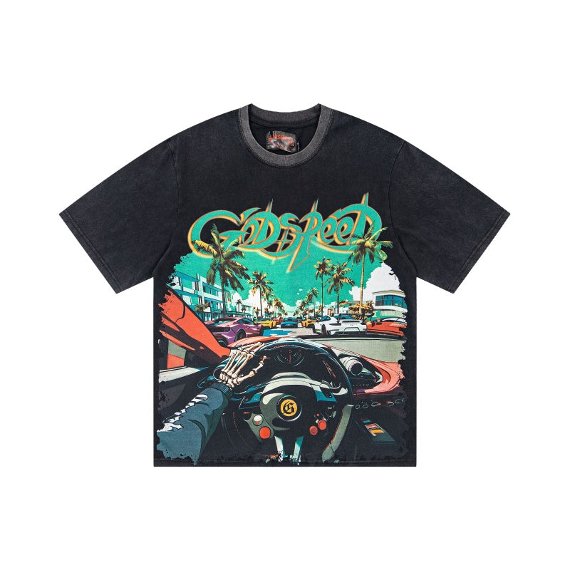 Godspeed T Shirts High-quality trendy pure cotton spring and autumn