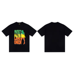 CORTEIZ T-shirt Y2K Heavyweight Leng Ones Printed Oversized Streetwear T-Shirt