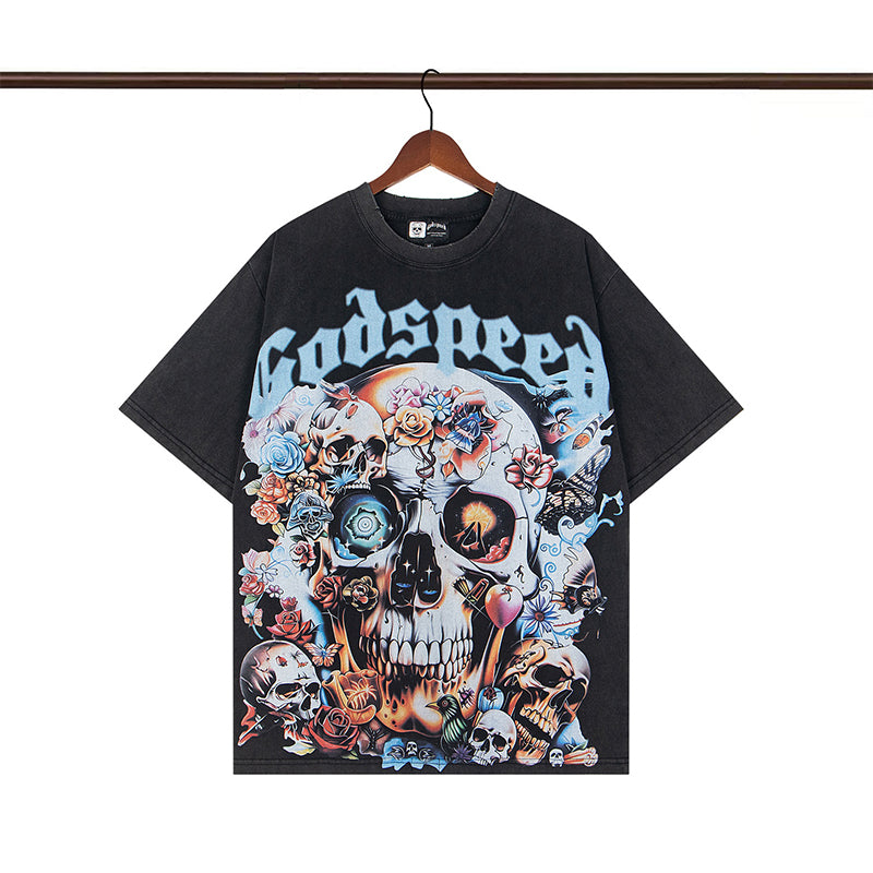 Godspeed T-Shirt Retro Fantasy Pattern