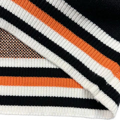 RHUDE knit sweater Motorsport Inspired Striped Cuff Letter Jacquard Knit Top
