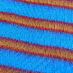 Casablanca knit sweater Multicolor Ombre Horizontal Striped Loose Pullover