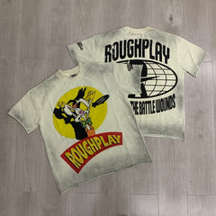 Roughplay T Shirts "Don’t Shoot" Rhinestone Short-Sleeve Tee