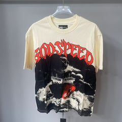 Godspeed T Shirts Stormy Sea Vessel Gothic Vintage Graphic