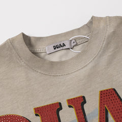 DUAA T Shirts High-quality pure cotton trendy unisex heavyweight