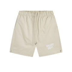 Gallery Dept Denim Shorts Casual Pure Cotton Shorts with Basic Letter Logo Print – Loose-Fit Summer Knee-Length Shorts